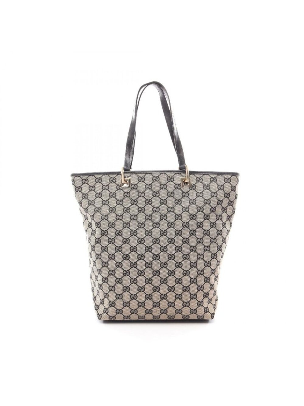 Gucci Tote GG Canvas Beige Navy - Picture 1 of 14